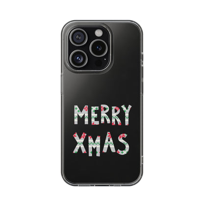 Leeds United "MERRY XMAS" Clear  Impact-Resistant Case: Christmas  Edition - Lufcnews.co.uk