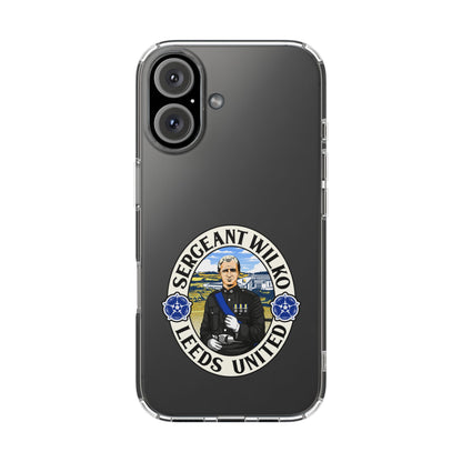 Leeds United “SERGEANT WILKO”  Clear Impact-Resistant Case - Lufcnews.co.uk