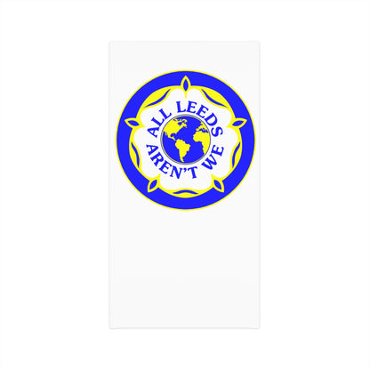 LUFC “All Leeds Aren’t We” Winter  Neck Gaiter: Bold Yellow & Blue Leeds  United Fleece-Lined Athletic Accessory