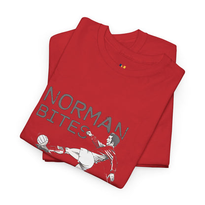 LUFC “Norman Bites Yer Legs” Tee:  Unisex Heavy Cotton Edition