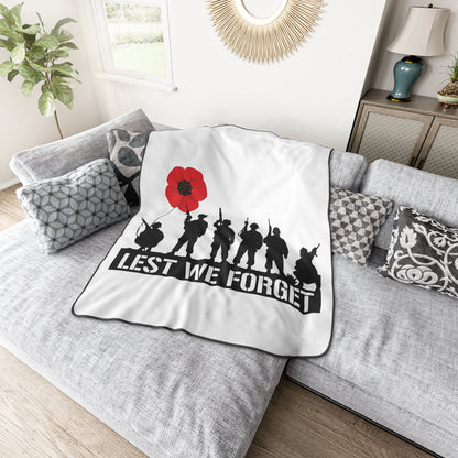 LUFC “Lest We Forget”  Remembrance Snuggle Blanket:  Honor & Tribute Design