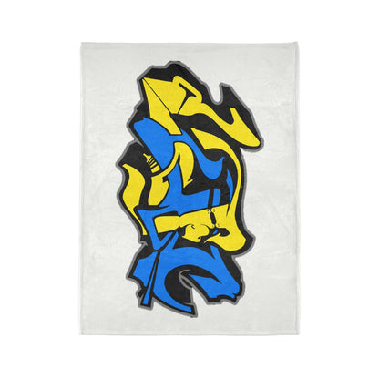 LUFC Graffiti Blanket