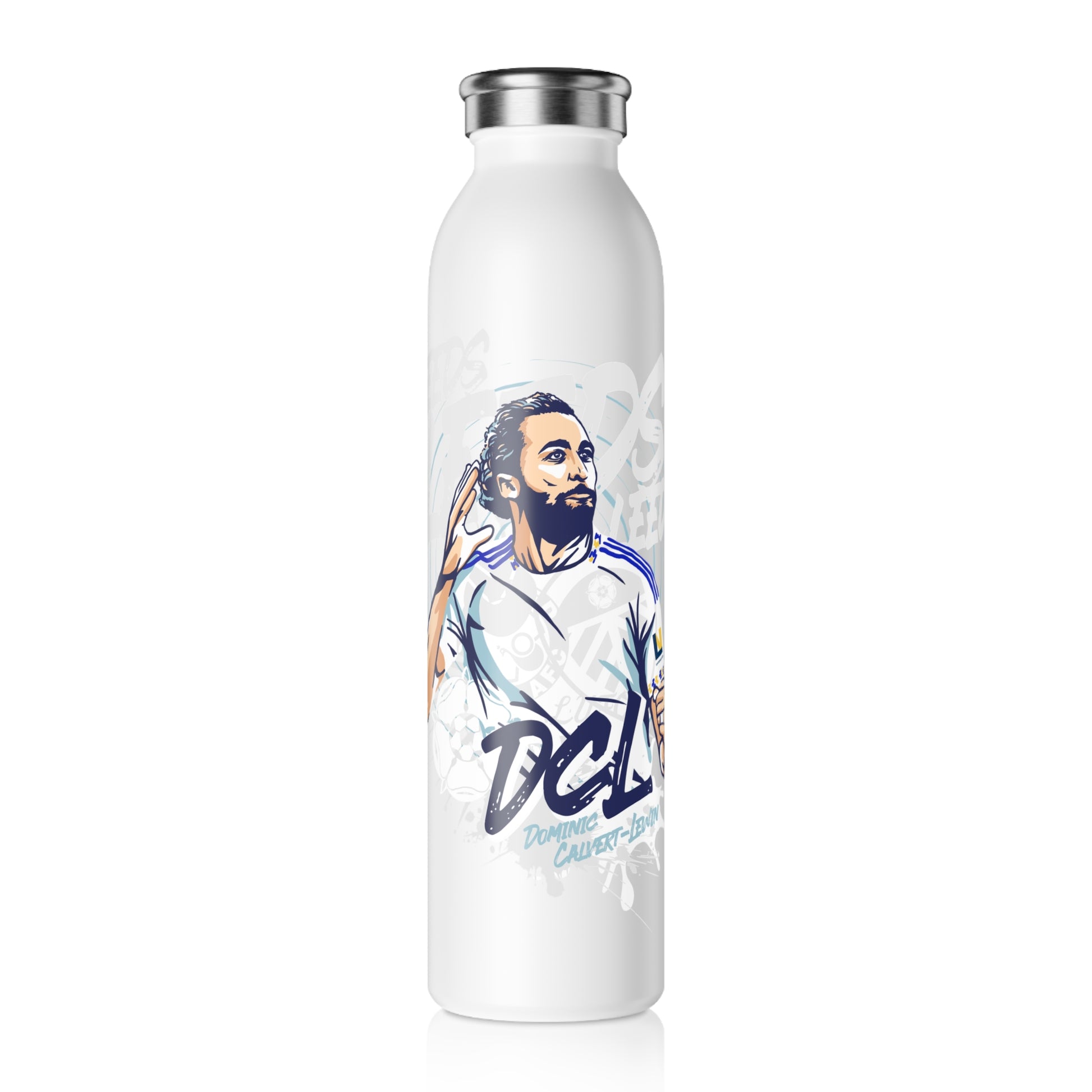 LUFC “LEEDS: Dominic Calvert-Lewin”  Insulated Water Bottle - Lufcnews.co.uk