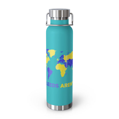 LUFC “All Leeds Aren’t We” Copper  Insulated Water Bottle: Eco-Friendly  Travel for True Fans