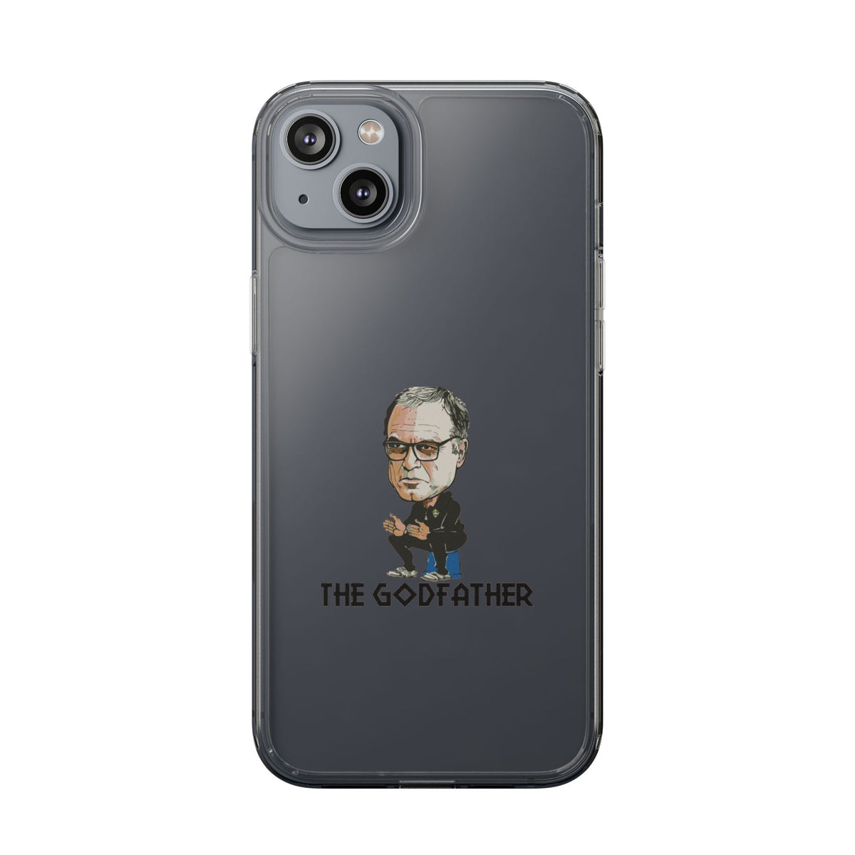 Clear Phone Case - Cartoon Bielsa the Godfather