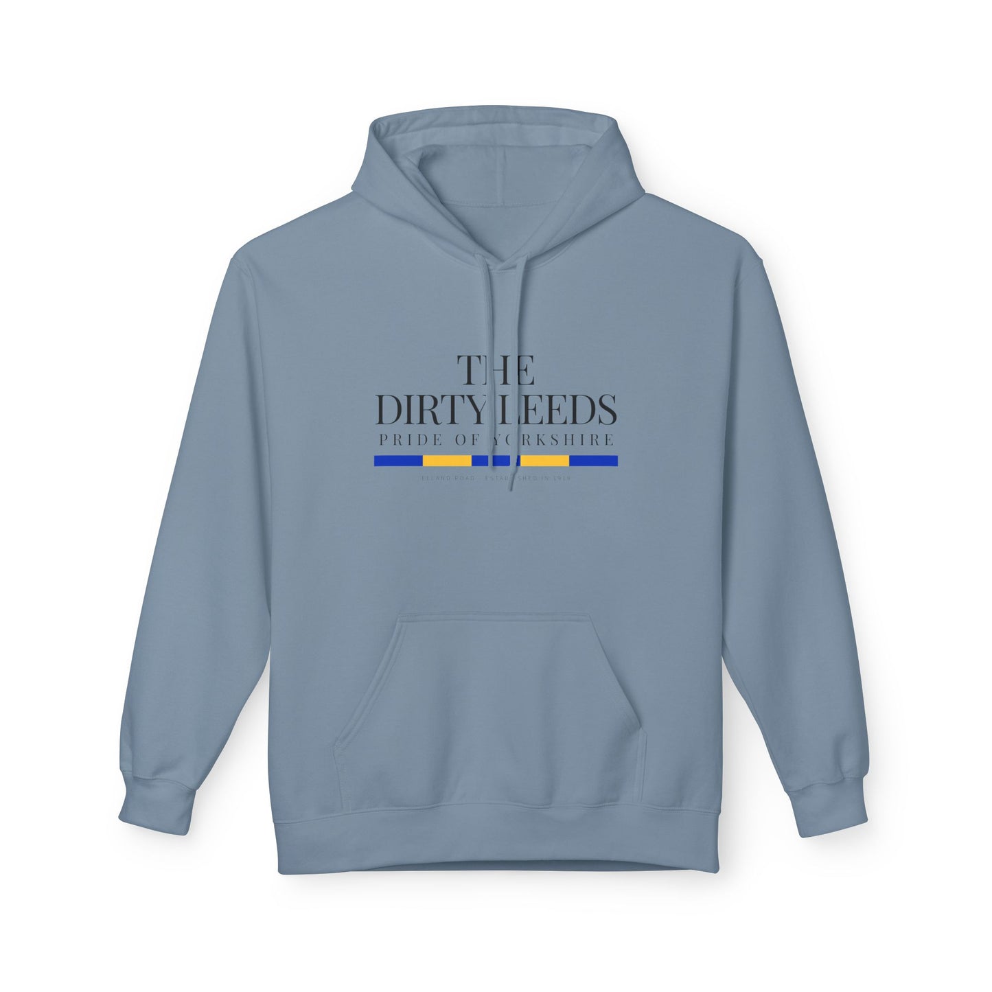 LUFC “The Dirty Leeds: Pride of  Yorkshire” Softstyle Fleece Hoodie - Lufcnews.co.uk