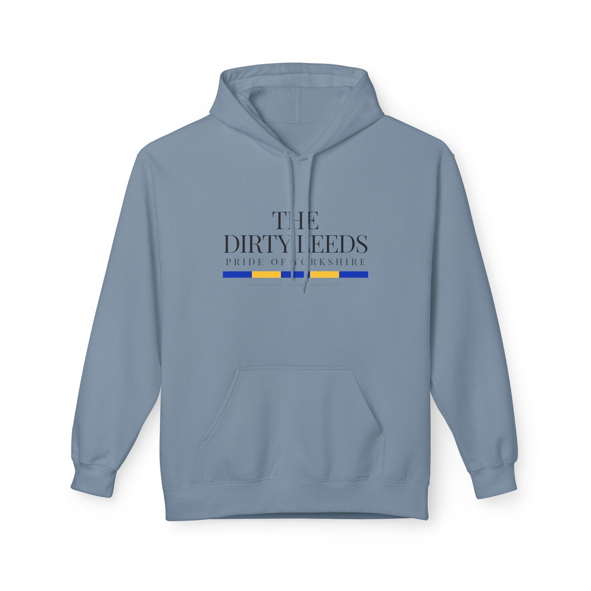 LUFC “The Dirty Leeds: Pride of  Yorkshire” Softstyle Fleece Hoodie - Lufcnews.co.uk