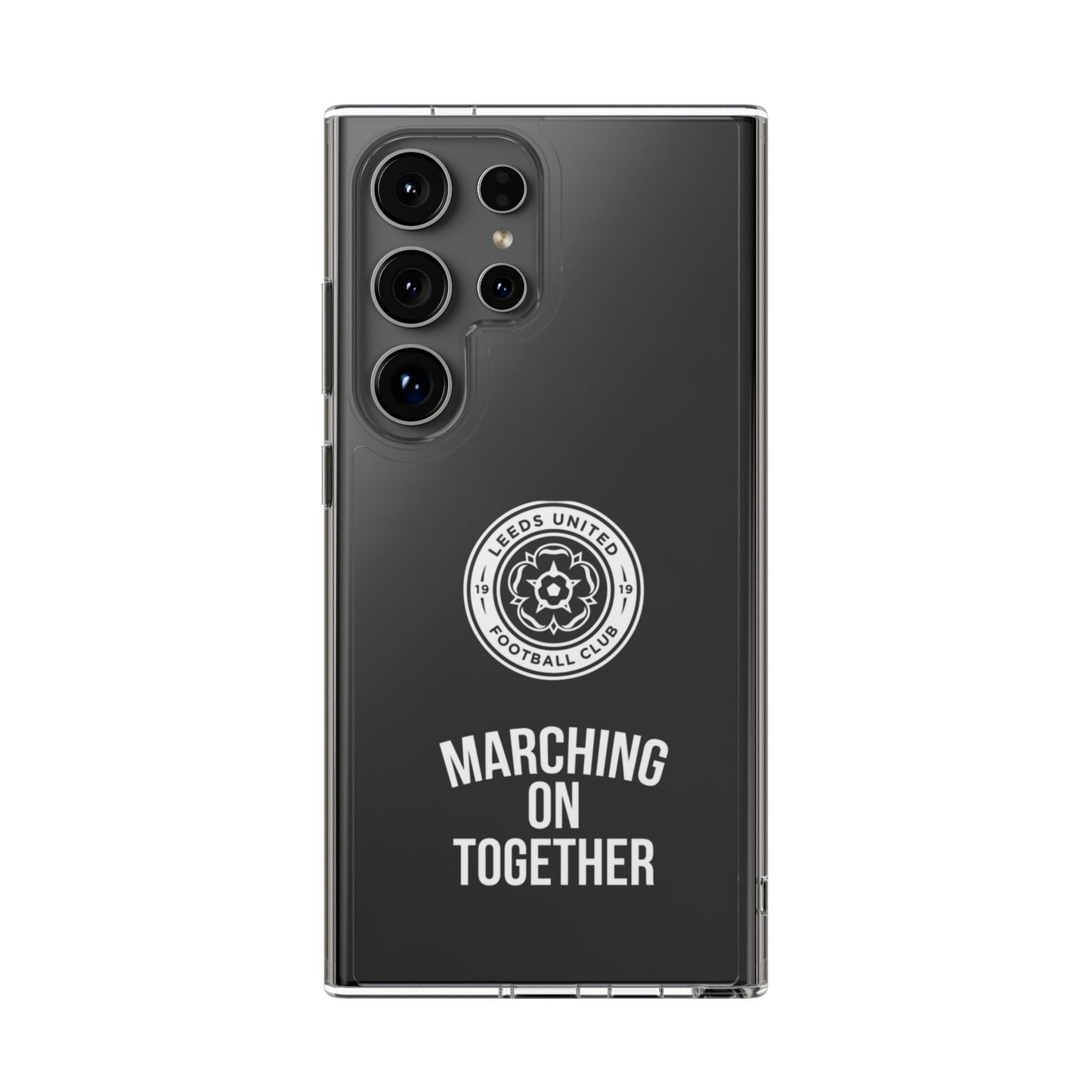 Leeds United “Marching On  Together” Clear Impact-Resistant  Case