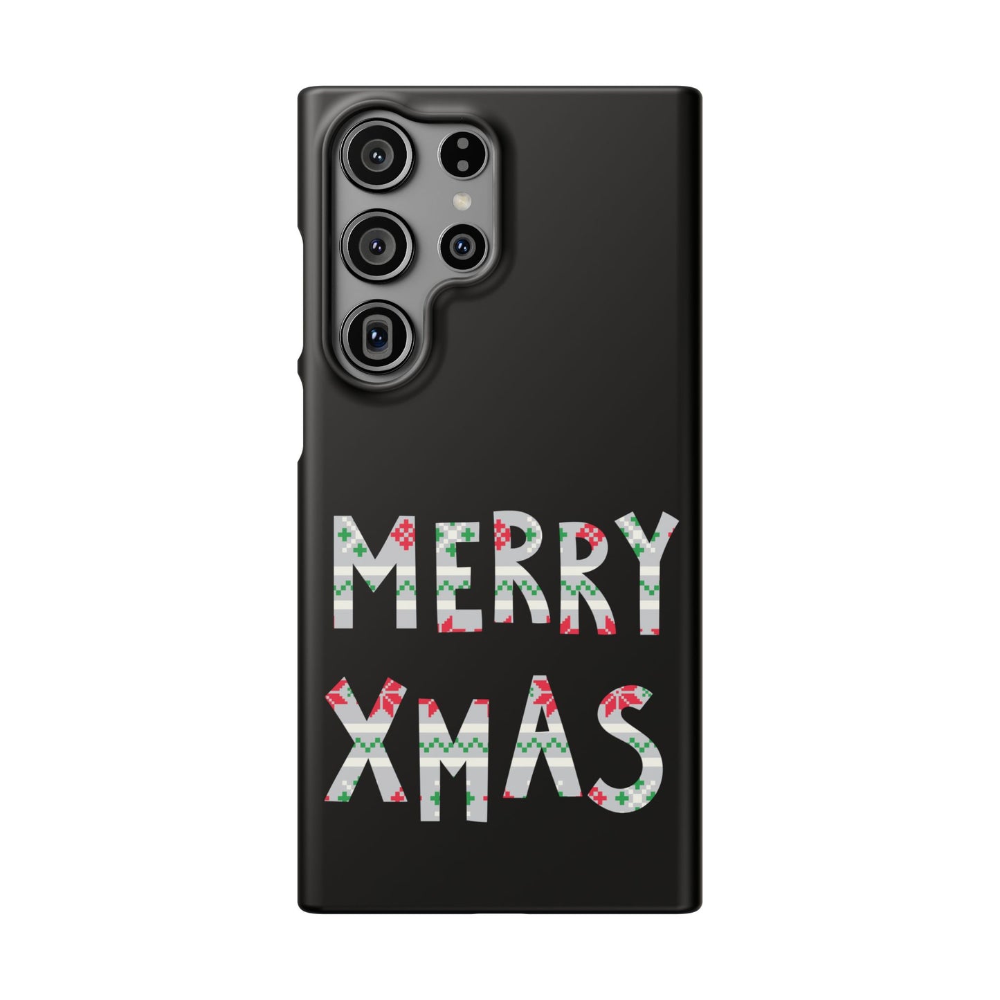 Leeds United "Merry Xmas" Red &  Green Emblem Snap Case: Christmas  Edition