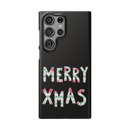 Leeds United "Merry Xmas" Red &  Green Emblem Snap Case: Christmas  Edition