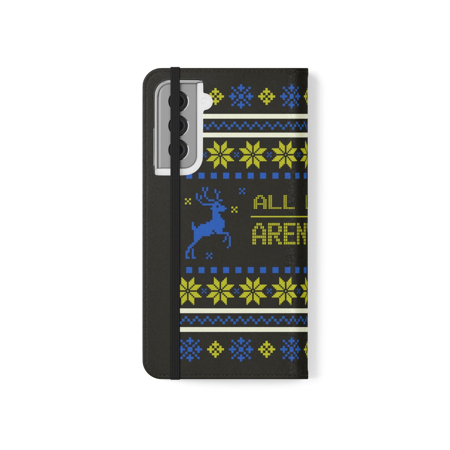 LUFC "All Leeds Aren't We" Flip Case  Phone Wallet: Christmas Edition