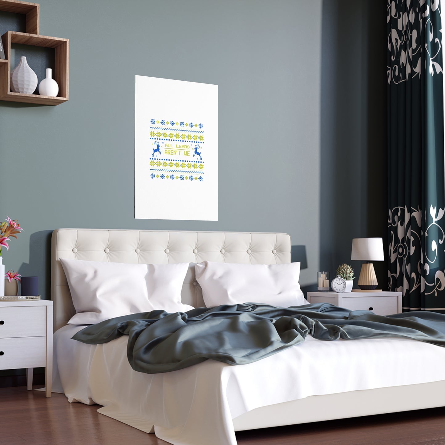 LUFC “All Leeds Aren’t We”  Christmas Design Wall Art for Home  & Outdoors