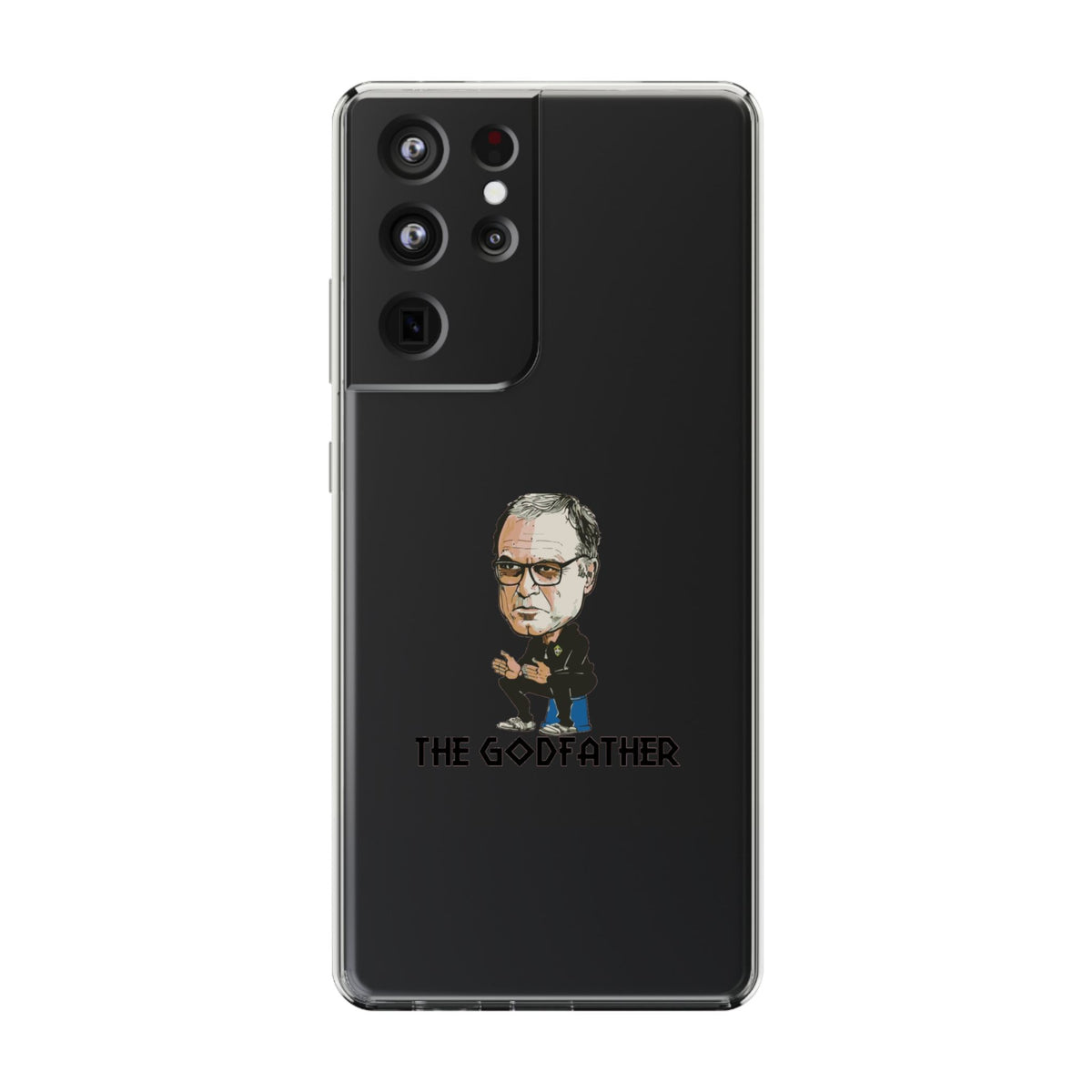 Clear Phone Case - Cartoon Bielsa the Godfather