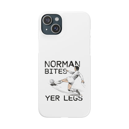 Leeds United Norman Bites "YER  LEGS" Snap Case
