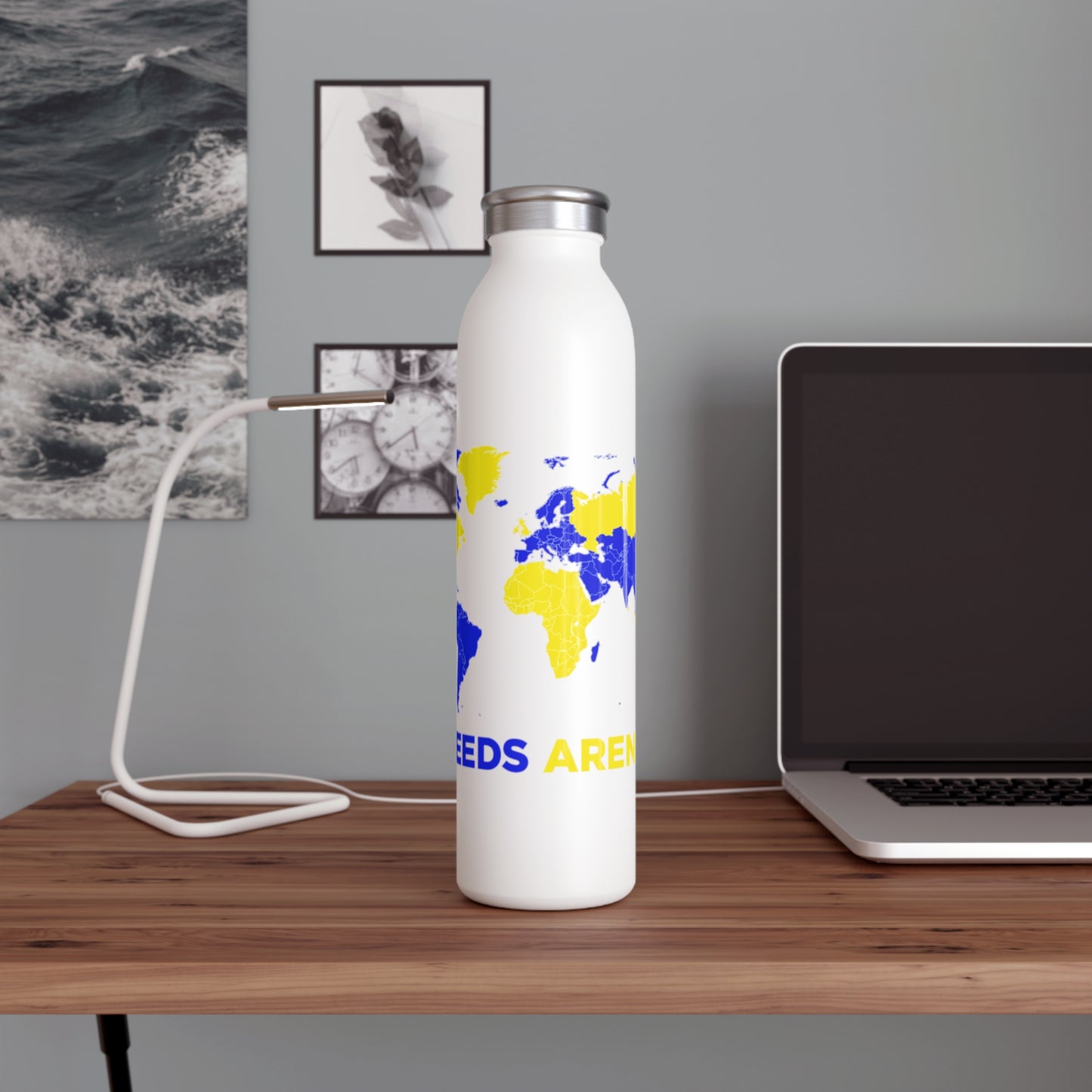 LUFC “All Leeds Aren’t We” Copper  Insulated Water Bottle: Eco-Friendly  Travel for True Fans