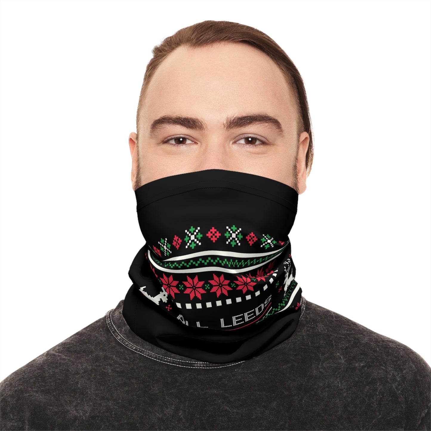 LUFC Christmas Winter Neck Gaiter  “ALL LEEDS AREN’T WE” Festive  Design