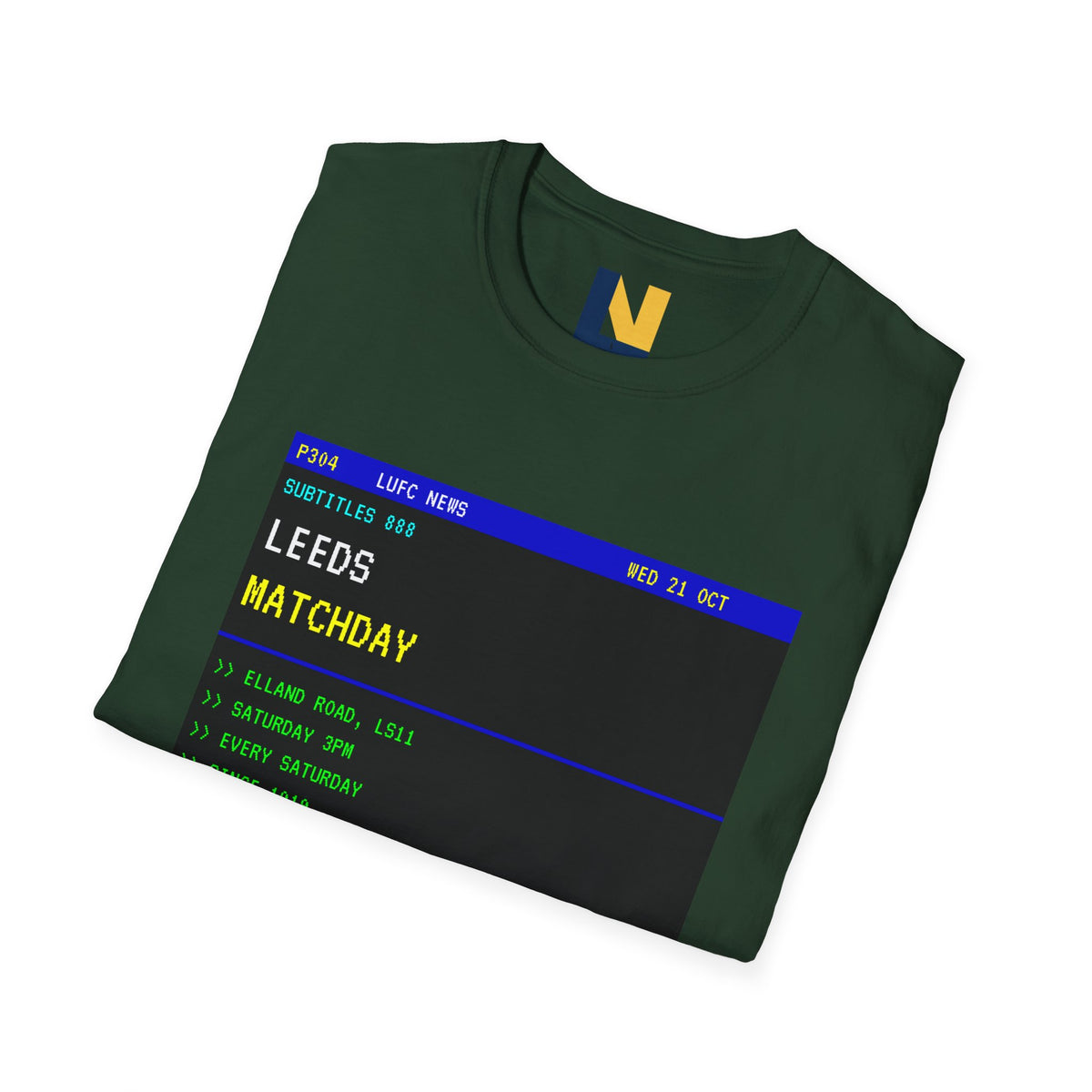 Leeds Matchday Teletext T-Shirt