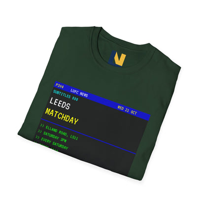 Leeds Matchday Teletext T-Shirt