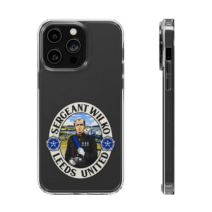 Leeds United “SERGEANT WILKO”  Clear Impact-Resistant Case - Lufcnews.co.uk