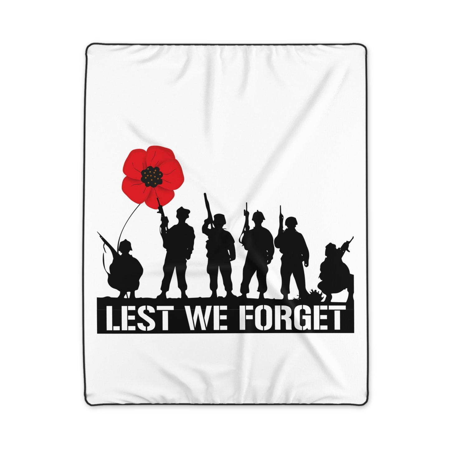 LUFC “Lest We Forget”  Remembrance Snuggle Blanket:  Honor & Tribute Design