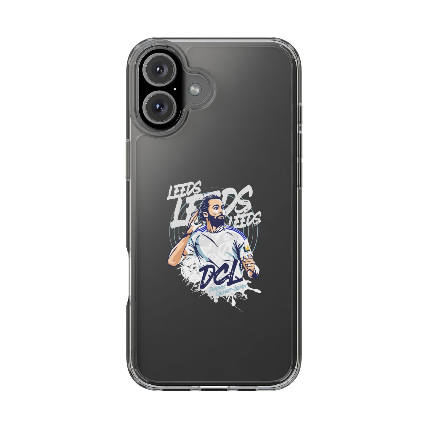 LUFC News “LEEDS: Dominic  Calvert-Lewin” Clear Phone Case - Lufcnews.co.uk