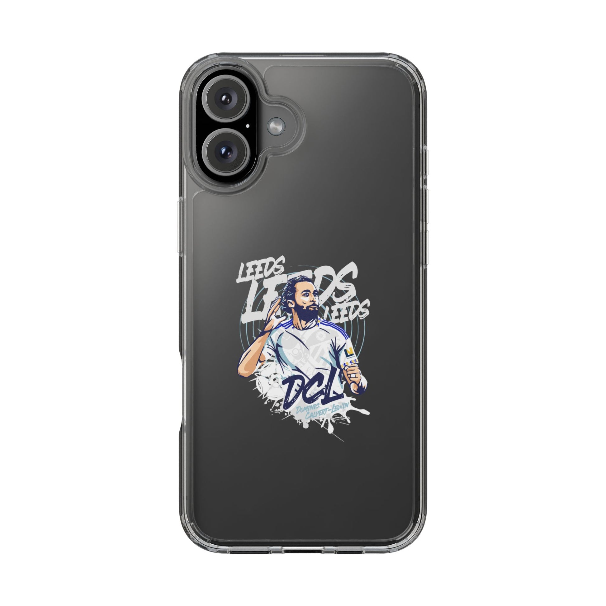 LUFC News “LEEDS: Dominic  Calvert-Lewin” Clear Phone Case - Lufcnews.co.uk