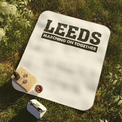 LUFC “Marching On Together” Picnic  Blanket: Iconic Leeds United Logo
