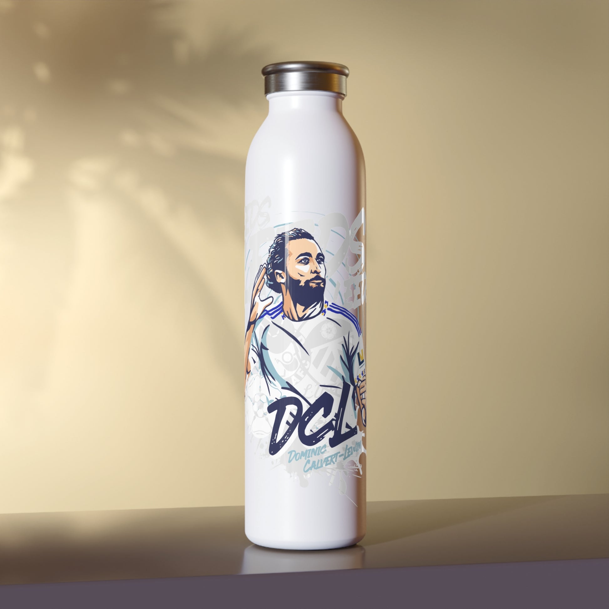 LUFC “LEEDS: Dominic Calvert-Lewin”  Insulated Water Bottle - Lufcnews.co.uk
