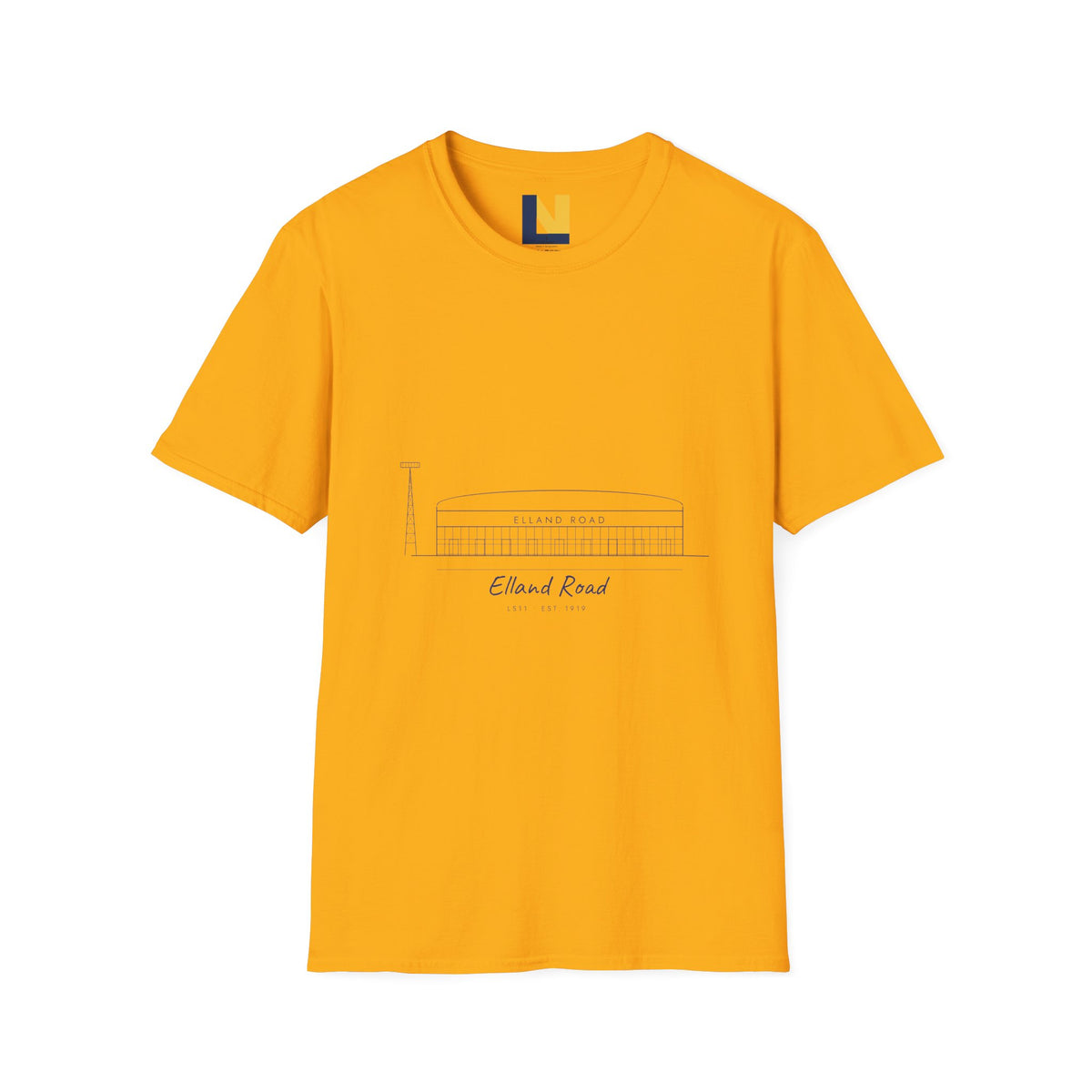 Elland Road Line Art Leeds T-Shirt