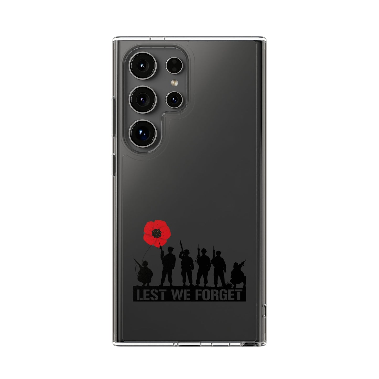 Leeds United “LEST WE FORGET”  Clear Impact-Resistant Case