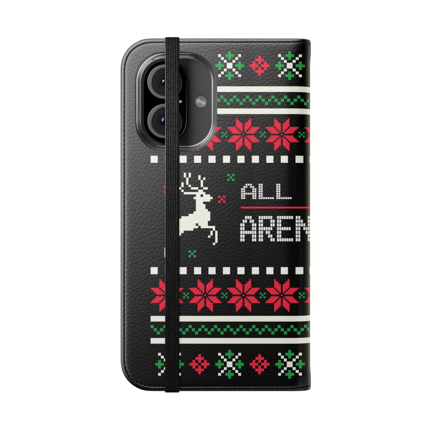 LUFC "All Leeds Aren't We" Flip Case  Phone Wallet: Christmas Edition