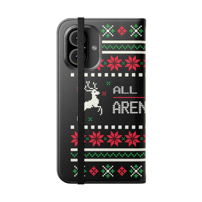 LUFC "All Leeds Aren't We" Flip Case  Phone Wallet: Christmas Edition
