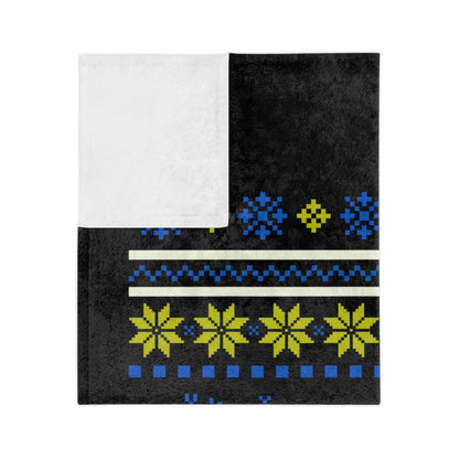 LUFC Christmas Velveteen Sports Blanket “ALL LEEDS AREN’T WE” Christmas Edition