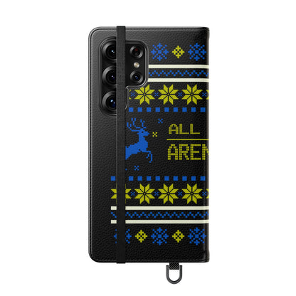 LUFC "All Leeds Aren't We" Flip Case  Phone Wallet: Christmas Edition