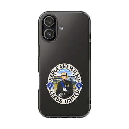 Leeds United “SERGEANT WILKO”  Clear Impact-Resistant Case - Lufcnews.co.uk