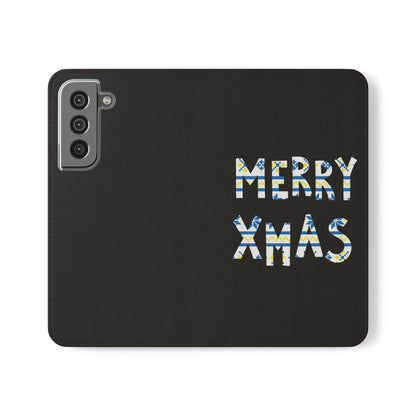 Leeds United "MERRY XMAS" Flip  Case Phone Wallet: Christmas  Edition