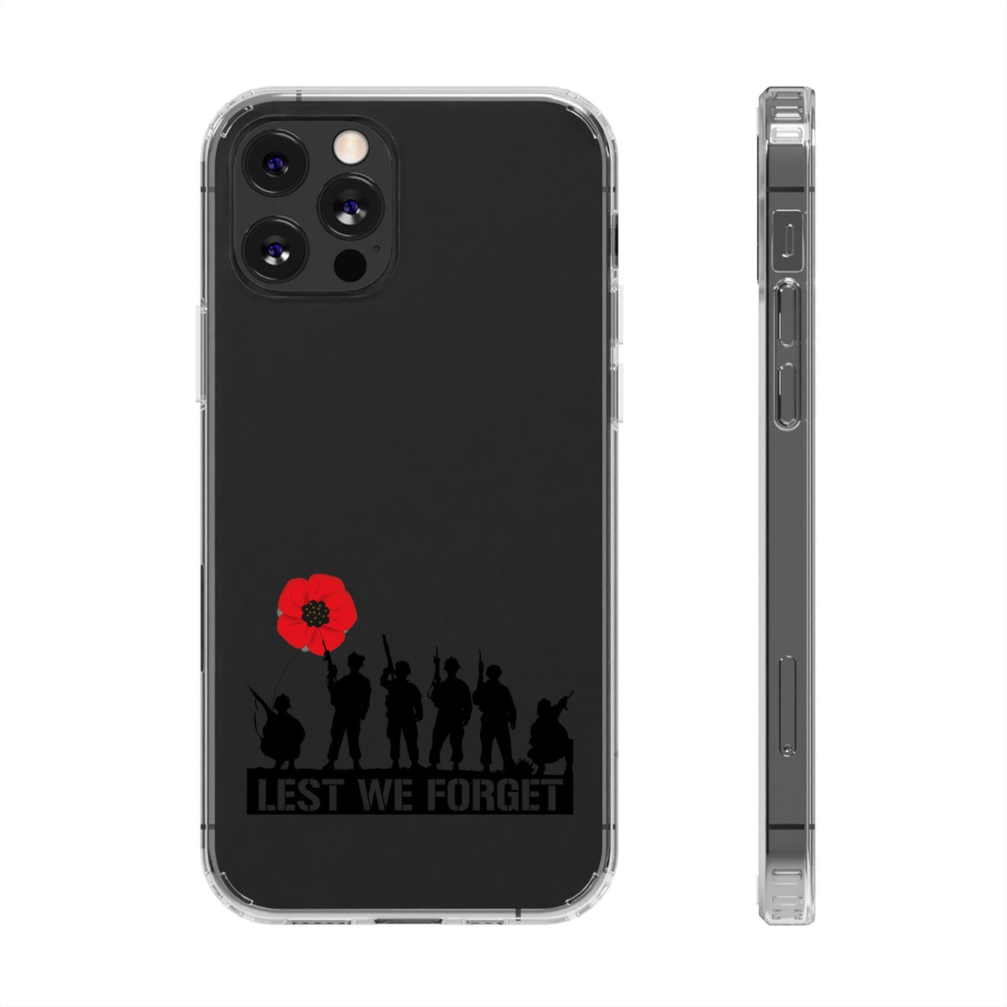 Leeds United “LEST WE FORGET”  Clear Impact-Resistant Case