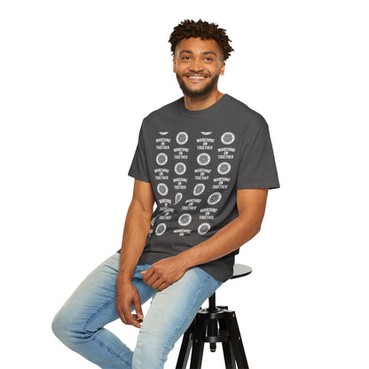 LUFC News Graphic Tee Garment-Dyed Unisex T-Shirt