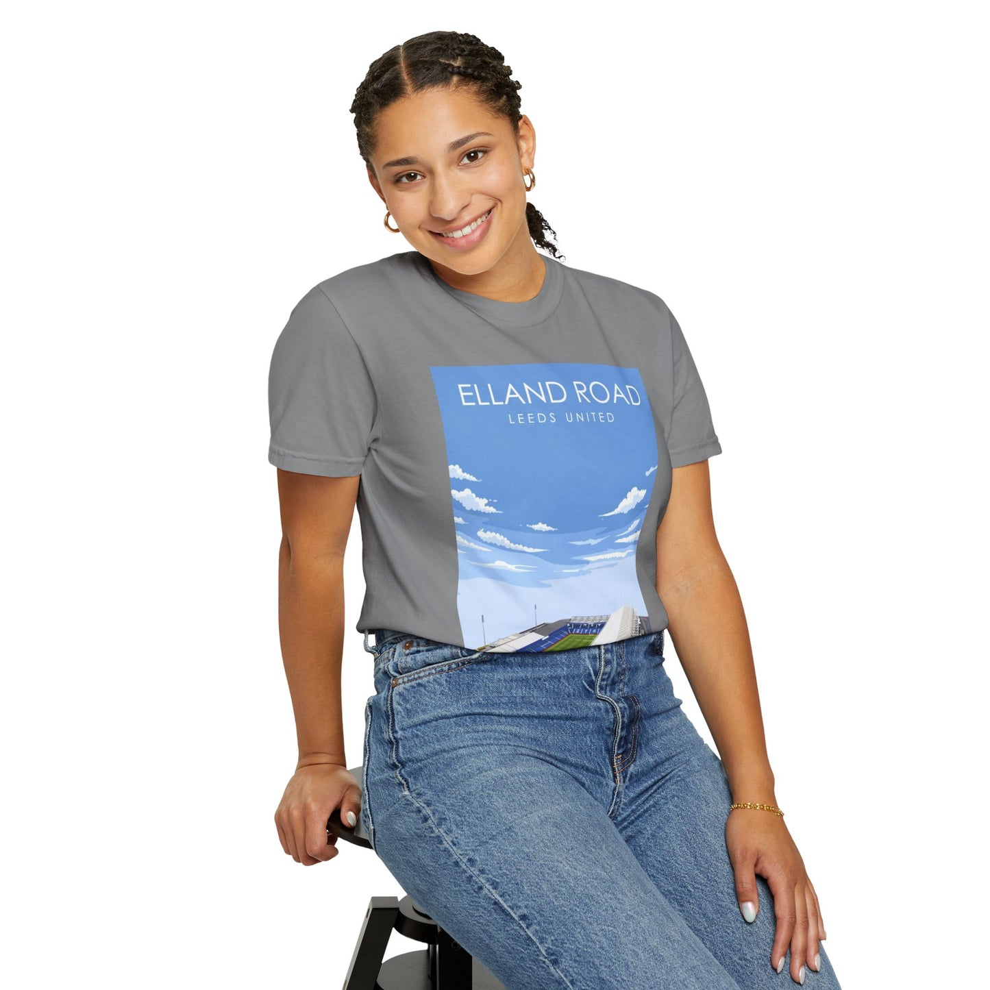 LUFC News Graphic Tee | Garment-Dyed Unisex T-Shirt