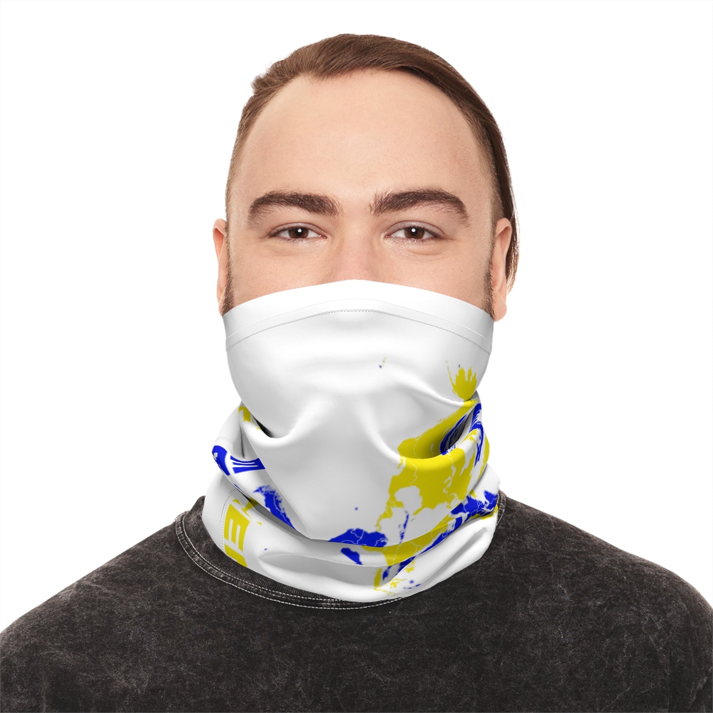 LUFC “All Leeds Aren’t We” Winter  Neck Gaiter: Show Your Leeds United  Pride in Bold Yellow & Blue
