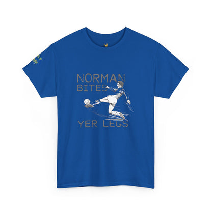 LUFC “Norman Bites Yer Legs” Tee:  Unisex Heavy Cotton Edition