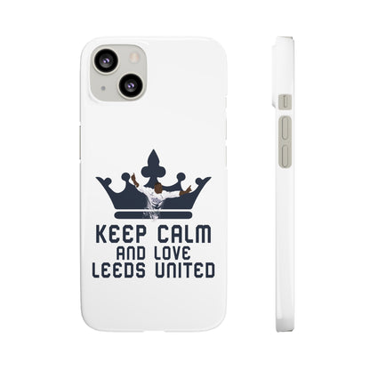 Funda para teléfono Snap - Mantenga la calma y ame al Leeds United