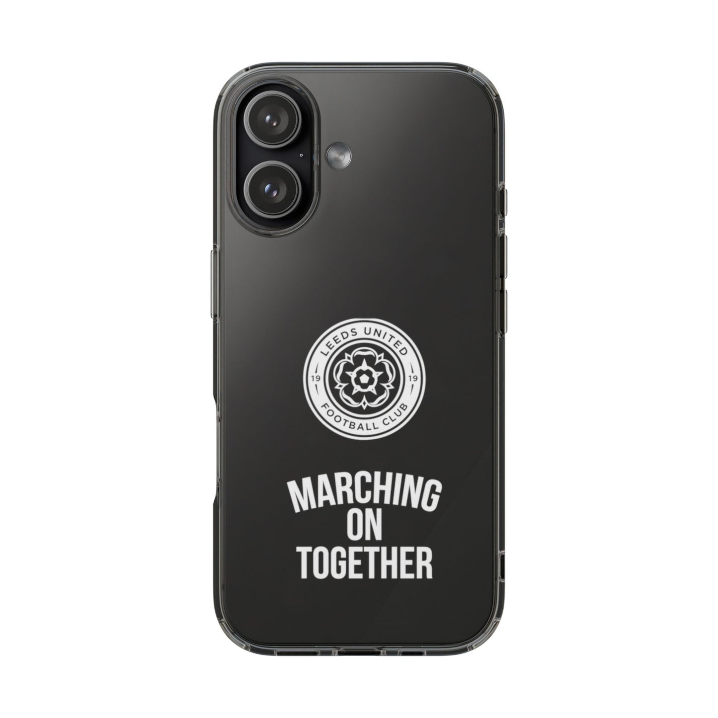 Leeds United “Marching On  Together” Clear Impact-Resistant  Case