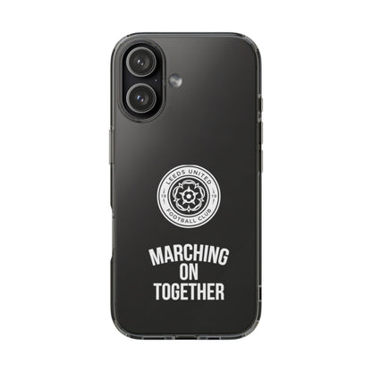 Leeds United “Marching On  Together” Clear Impact-Resistant  Case - Lufcnews.co.uk