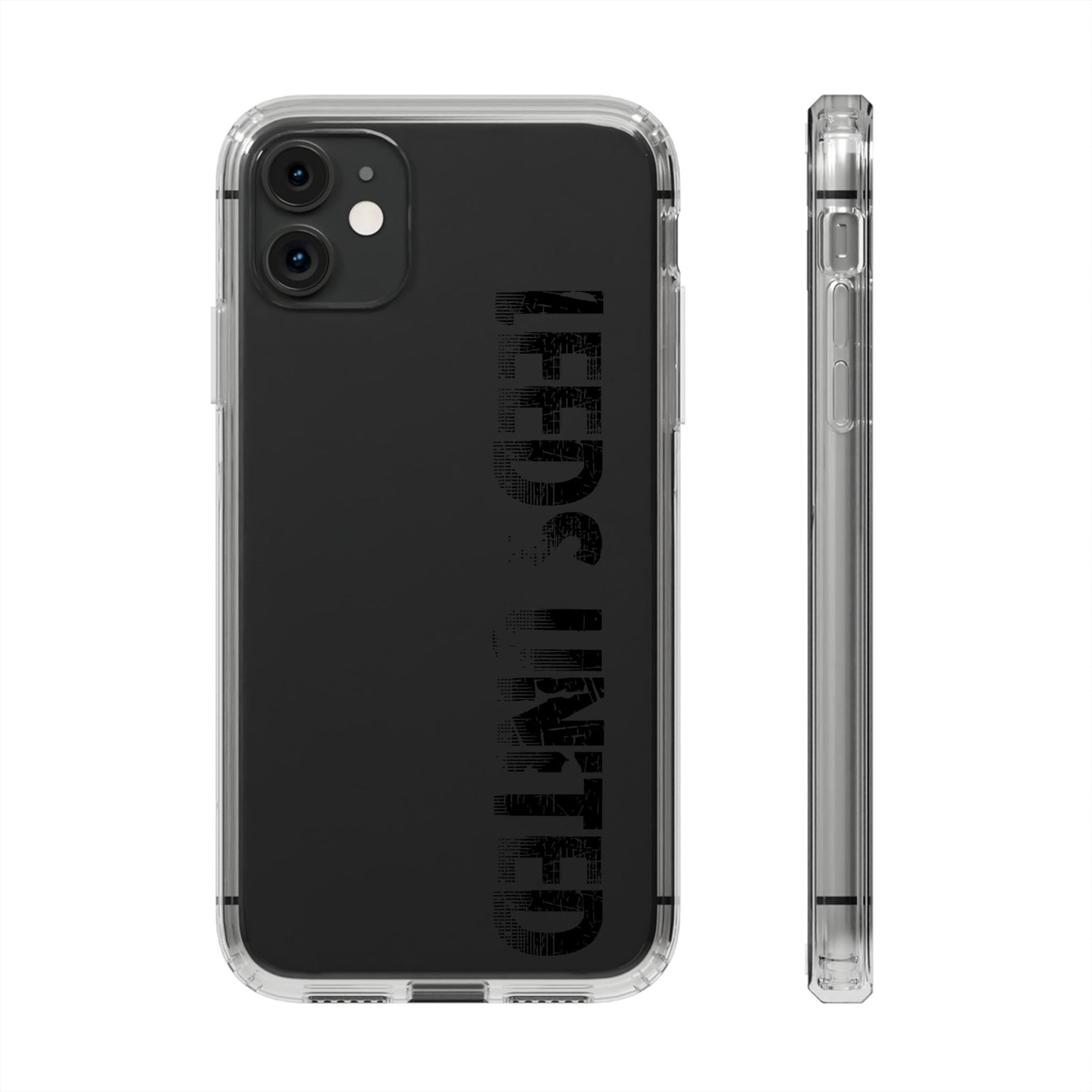 LUFC “LEEDS UNITED” Clear  Impact-Resistant Case
