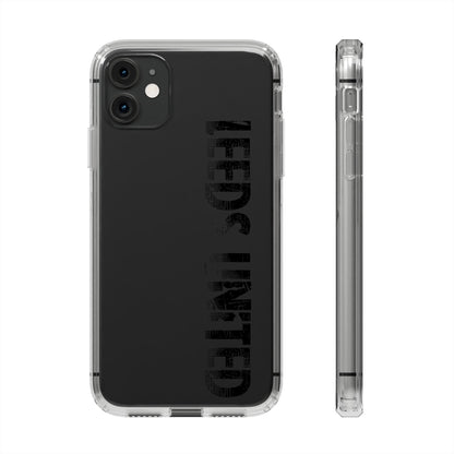 LUFC “LEEDS UNITED” Clear  Impact-Resistant Case