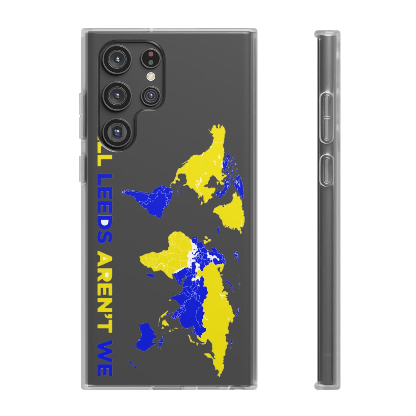 LUFC 'All Leeds Aren't We' World  Map: Flexi Case