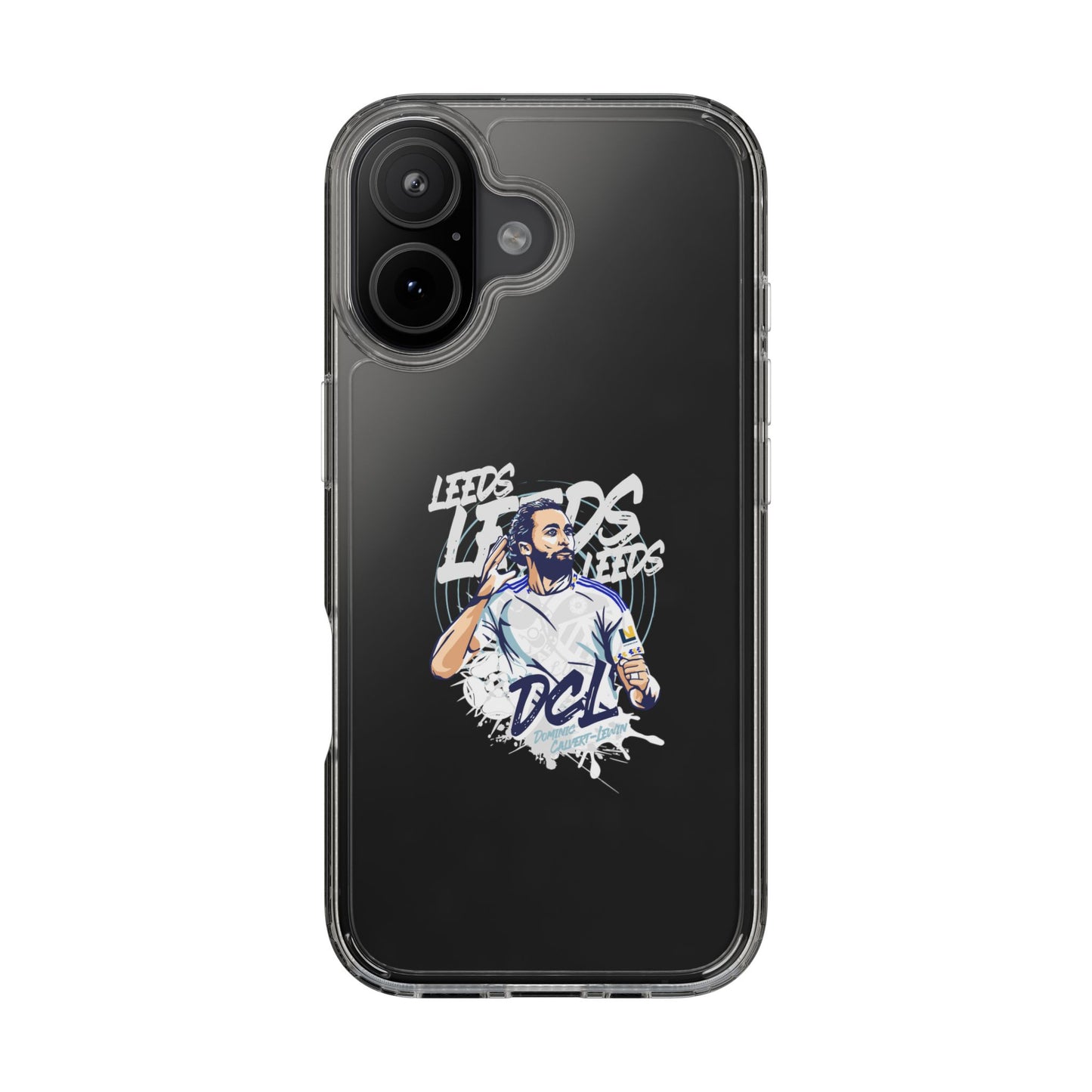 LUFC News “LEEDS: Dominic  Calvert-Lewin” Clear Phone Case - Lufcnews.co.uk
