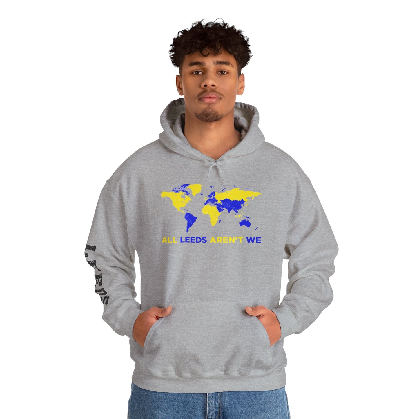LUFC World Map Hoodie Heavy  Blend™ Unisex