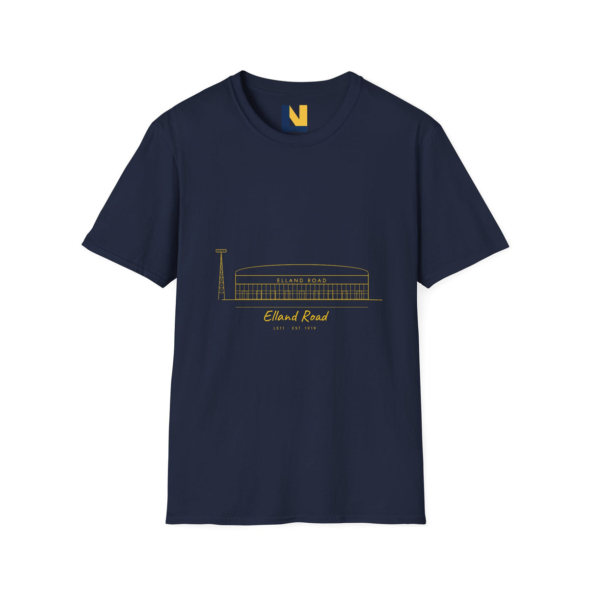 Elland Road Line Art Leeds T-Shirt